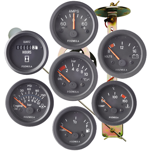 Fozmula V gauges for engine monitoring